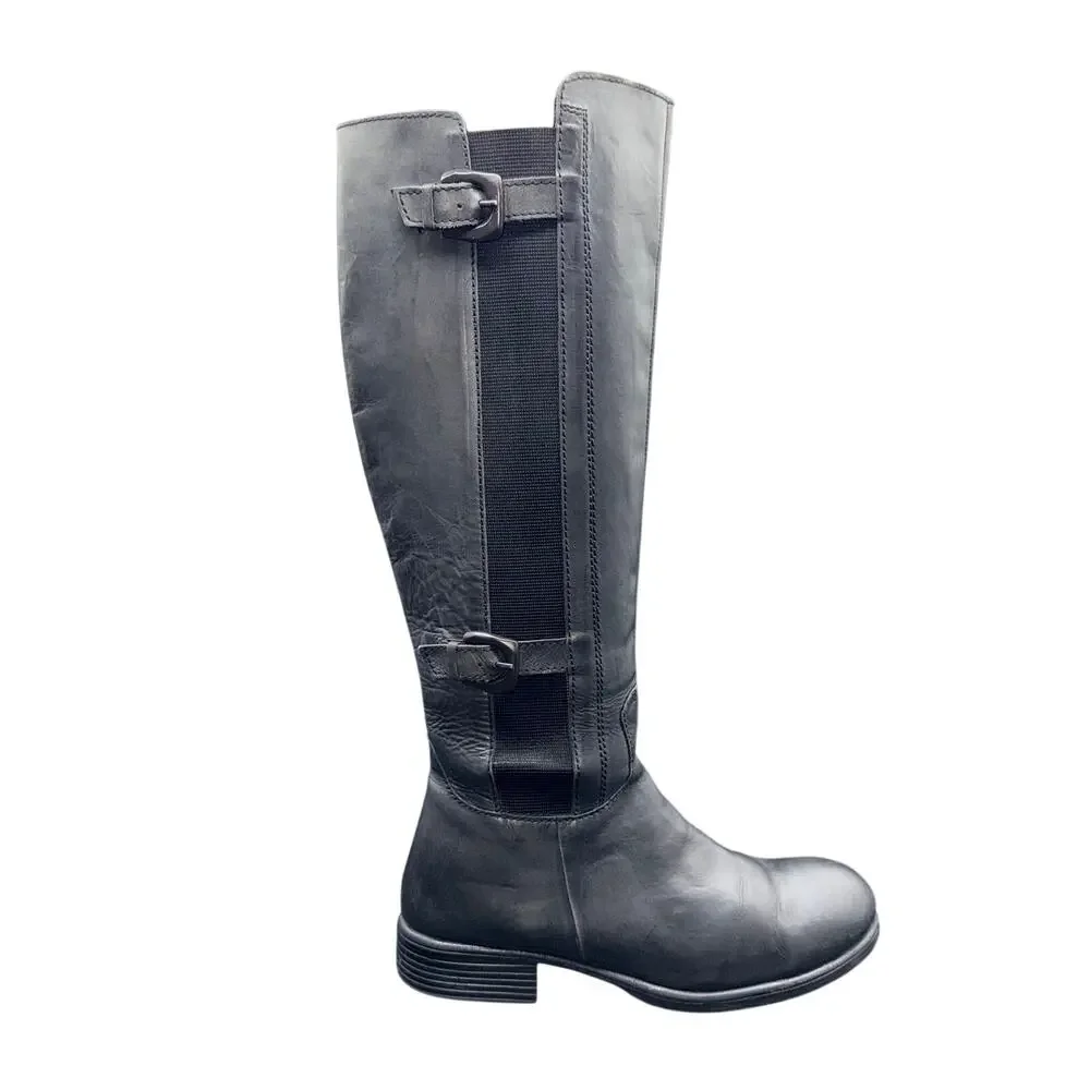 Camila’s BarcelonA Black Leather Knee High Boots EU 39 US 8.5 Zip